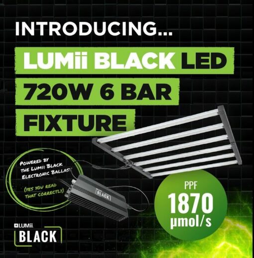 LUMii Black 720W LED